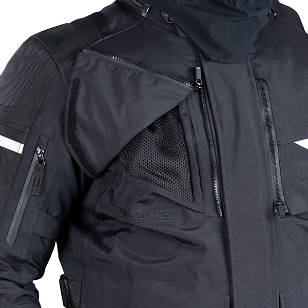 Oxford Stormland D2D waterproof Textile Jacket - Black / Grey / Fluo Thumb 2