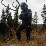 Oxford Stormland D2D waterproof Textile Jacket - Black / Grey / Fluo Thumb 6