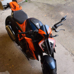 Pyramid Solo Seat Cowl Gloss Orange / Gloss Blue - KTM 1290 Superduke R (20-22) Thumb 2