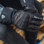 Rev'it Stratos Gore-Tex Leather Gloves - Black Thumb 7