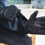 Rev'it Stratos Gore-Tex Leather Gloves - Black Thumb 8