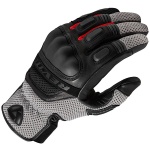 Rev'it Dirt 3 Leather & Textile Gloves - Black / Red Thumb 0