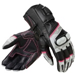 Rev'it Ladies Xena 3 Leather Gloves - Black / White Thumb 0