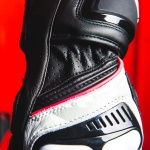 Rev'it Ladies Xena 3 Leather Gloves - Black / White Thumb 6