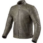 Rev'it Cordite Leather Jacket - Olive Green Thumb 0