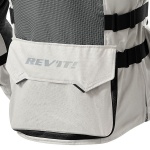Rev'it Cayenne Pro Textile Jacket - Light Grey / Green Thumb 4