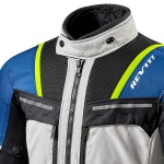 Rev'it Offtrack Textile Jacket - Silver / Blue Thumb 2