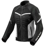 Rev'it Ladies Arc Air Textile Jacket - Black / White Thumb 0