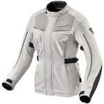 Rev'it Ladies Voltiac 2 Textile Jacket - Silver / Black Thumb 0