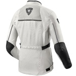 Rev'it Ladies Voltiac 2 Textile Jacket - Silver / Black Thumb 1