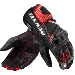 Rev'it Apex Leather Gloves - Neon Red / Black Thumb 0