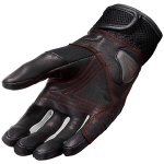 Rev'it Metric Leather Gloves - Black / Neon Red Thumb 1