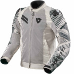 Rev'it Apex Air H2O Textile Jacket - Light Grey / Black Thumb 0