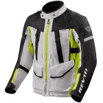 Rev'it Sand 4 H2O Textile Jacket - Silver / Neon Yellow Thumb 0