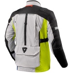 Rev'it Sand 4 H2O Textile Jacket - Silver / Neon Yellow Thumb 1