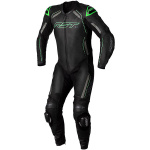 RST S-1 CE One Piece Leather Suit - Black / Grey / Neon Green 