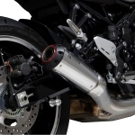 Scorpion Red Power Slip-On Exhaust - Kawasaki Z900 RS - Polished Stainless Red Power Slip-On