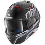 Shark Evo-One 2 - Keenser Matt Black / Silver / Red Thumb 0