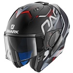 Shark Evo-One 2 - Keenser Matt Black / Silver / Red Thumb 1