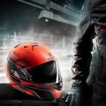 Shark Evo-One 2 - Keenser Matt Black / Silver / Red Thumb 5
