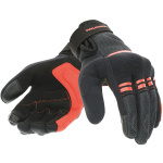 Tucano Urbano Ladies Penna Textile Gloves - Black / Red Thumb 1