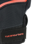 Tucano Urbano Ladies Penna Textile Gloves - Black / Red Thumb 2