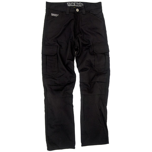 Image of Trik Moto Aramid Fibre Cargo Jeans - Black