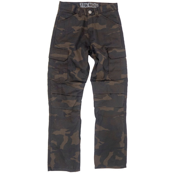 Image of Trik Moto Aramid Fibre Cargo Jeans - Brown Camo