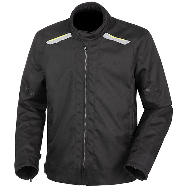 Image of Tucano Urbano Texwork Textile Jacket - Black / Fluorescent Yellow