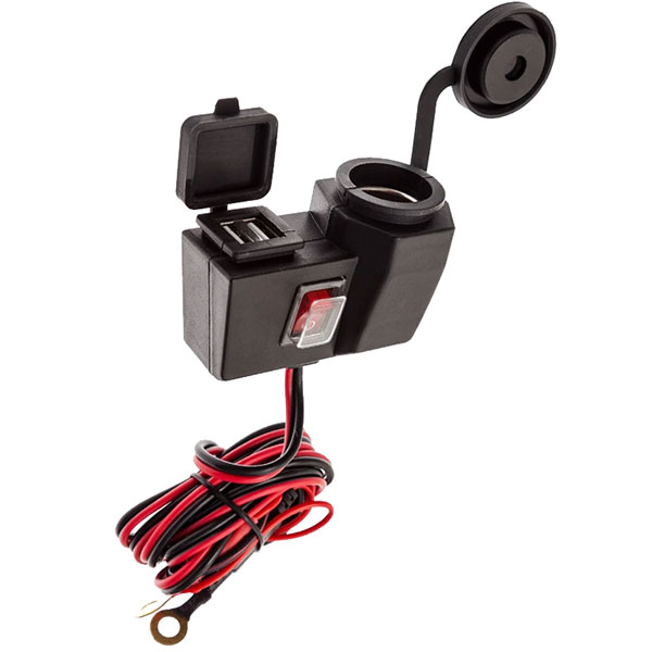 Image of Ultimateaddons Power Supply Socket Handlebar Mount