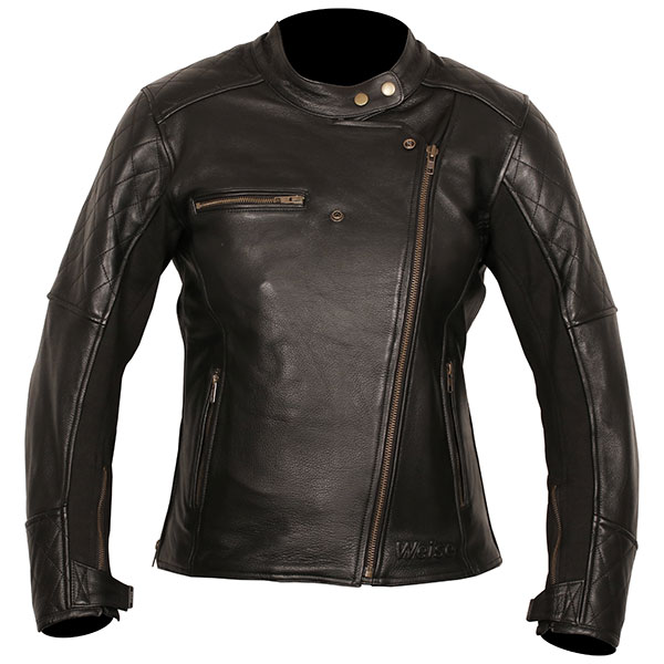 Image of Weise Ladies Chicago Leather Jacket - Black