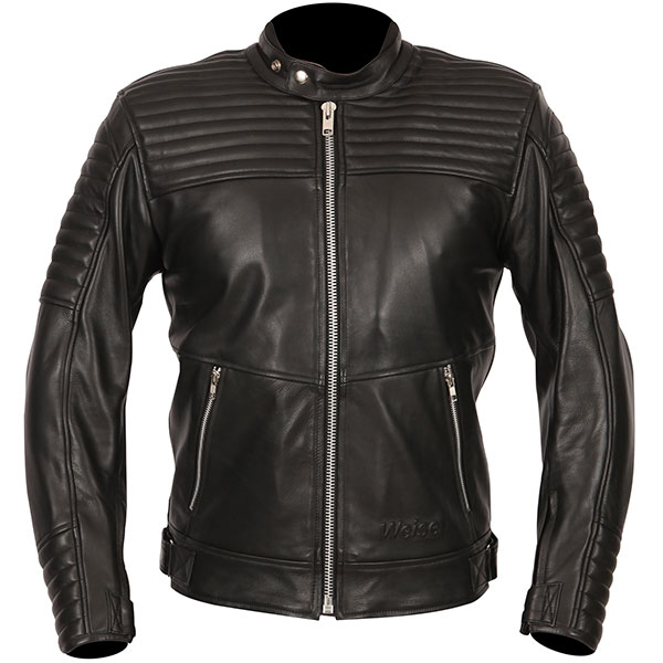 Image of Weise Comet Leather Jacket - Black