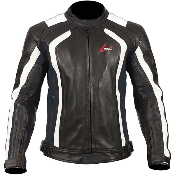 Image of Weise Corsa RS Leather Jacket - Black / White