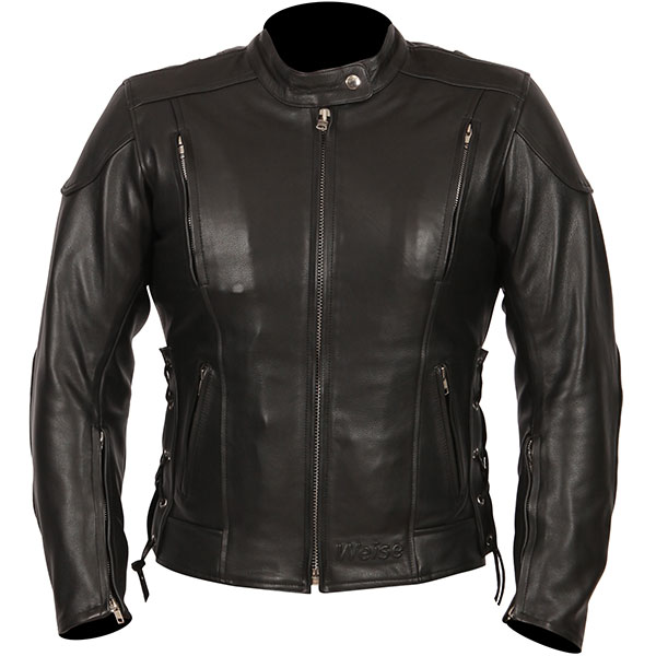 Image of Weise Ladies Sophia Leather Jacket - Black