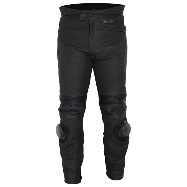 Image of Weise Corsa RS Leather Jeans - Black