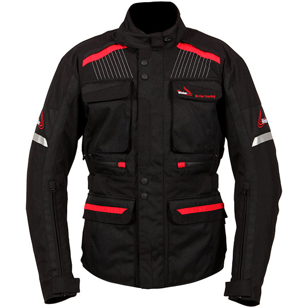 Image of Weise W-Tex Touring Textile Jacket - Black / Red