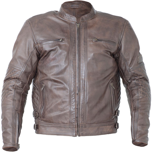 Image of Wolf Bulit Leather Jacket - Brown