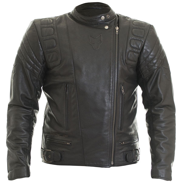 Wolf Euro Leather Jacket Black