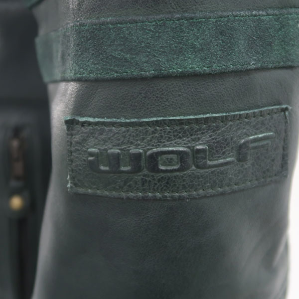 wolf bulit leather jacket