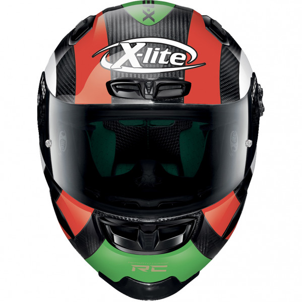 XLite X803 Ultra Carbon RS Hattrick White / Red / Green FREE UK