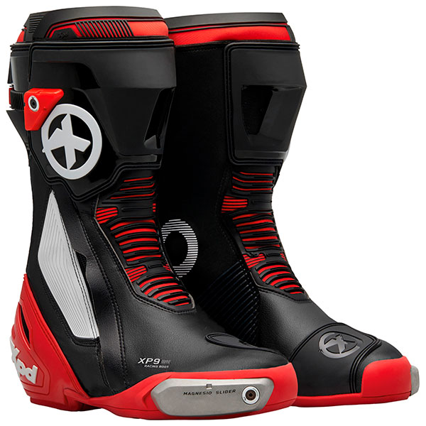 Red motorbike boots deals